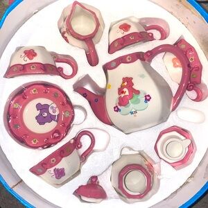 Ceramic antique care-bear full tea set